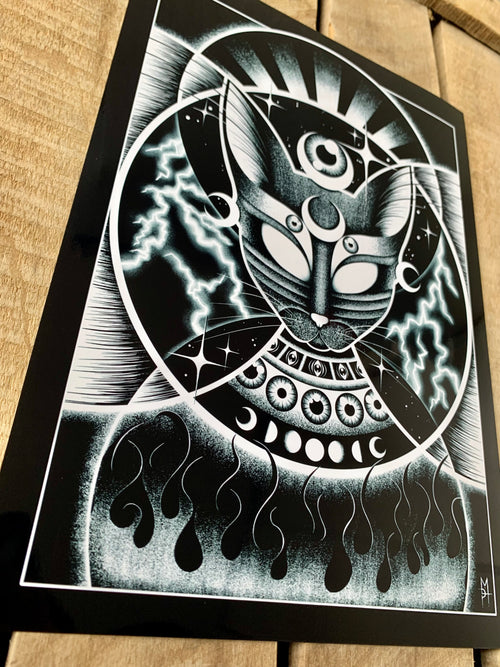 Bastet (fond noir)