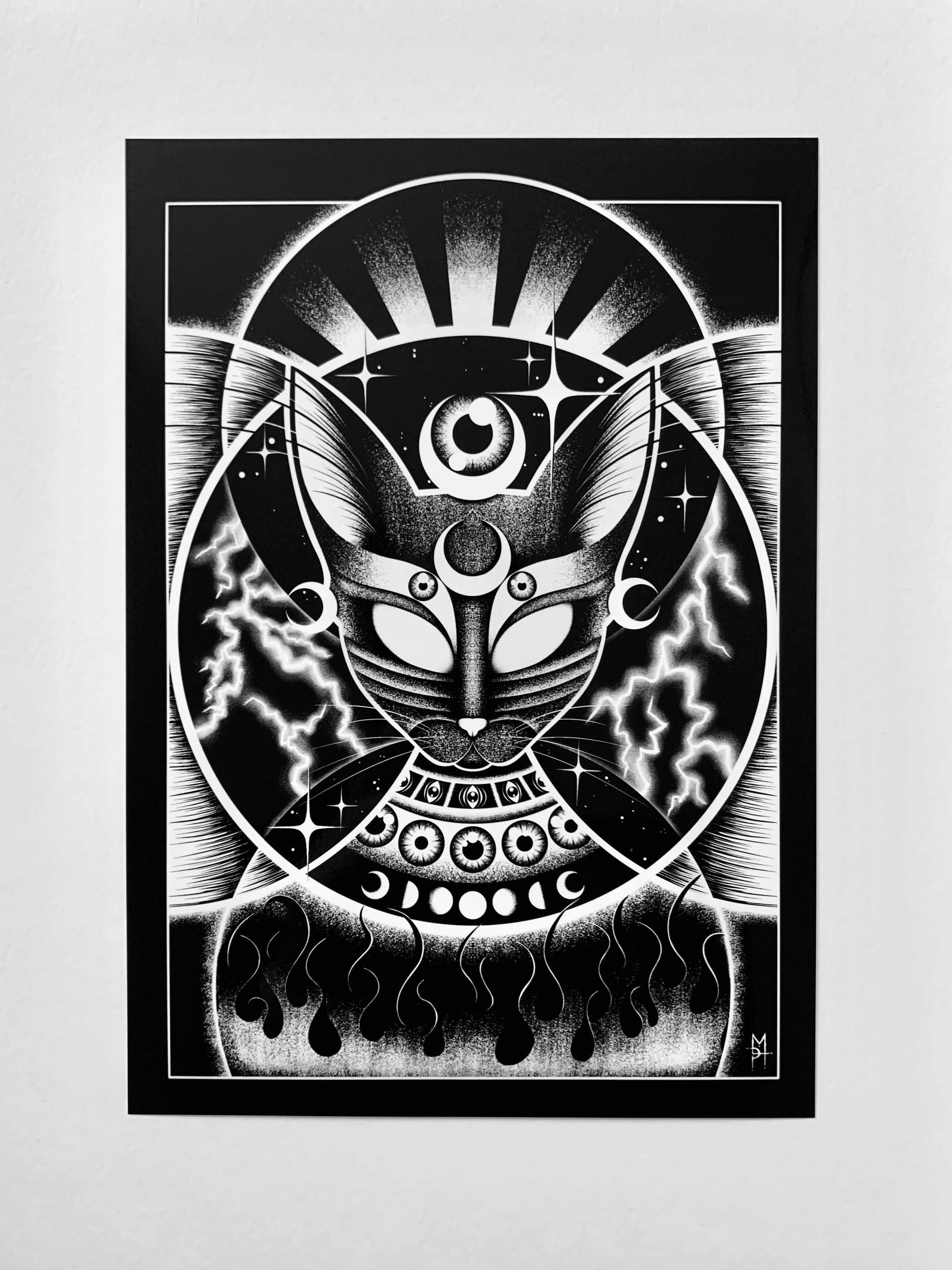 Bastet (fond noir)